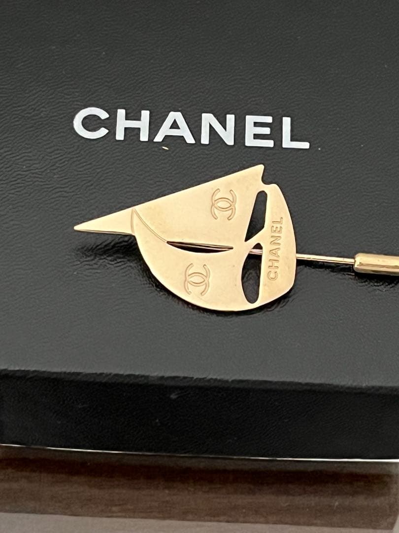 シャネル CHANEL ブローチ ピン ヨット ココマーク ゴールド