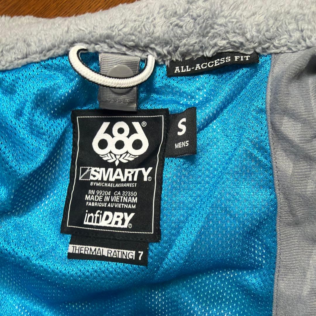 686スノーボードウェア上下セット（インナーセット）メンズS