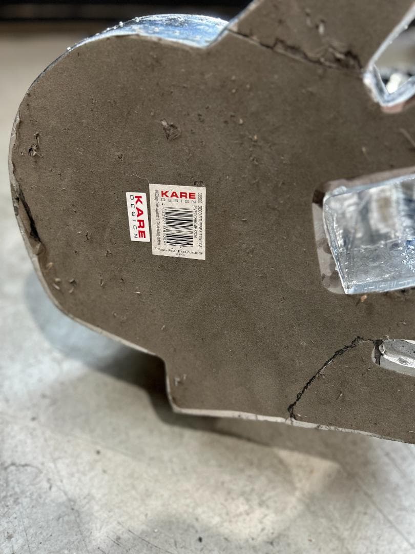 カレ / KARE｜シッティングキャットリベットクローム｜シルバー