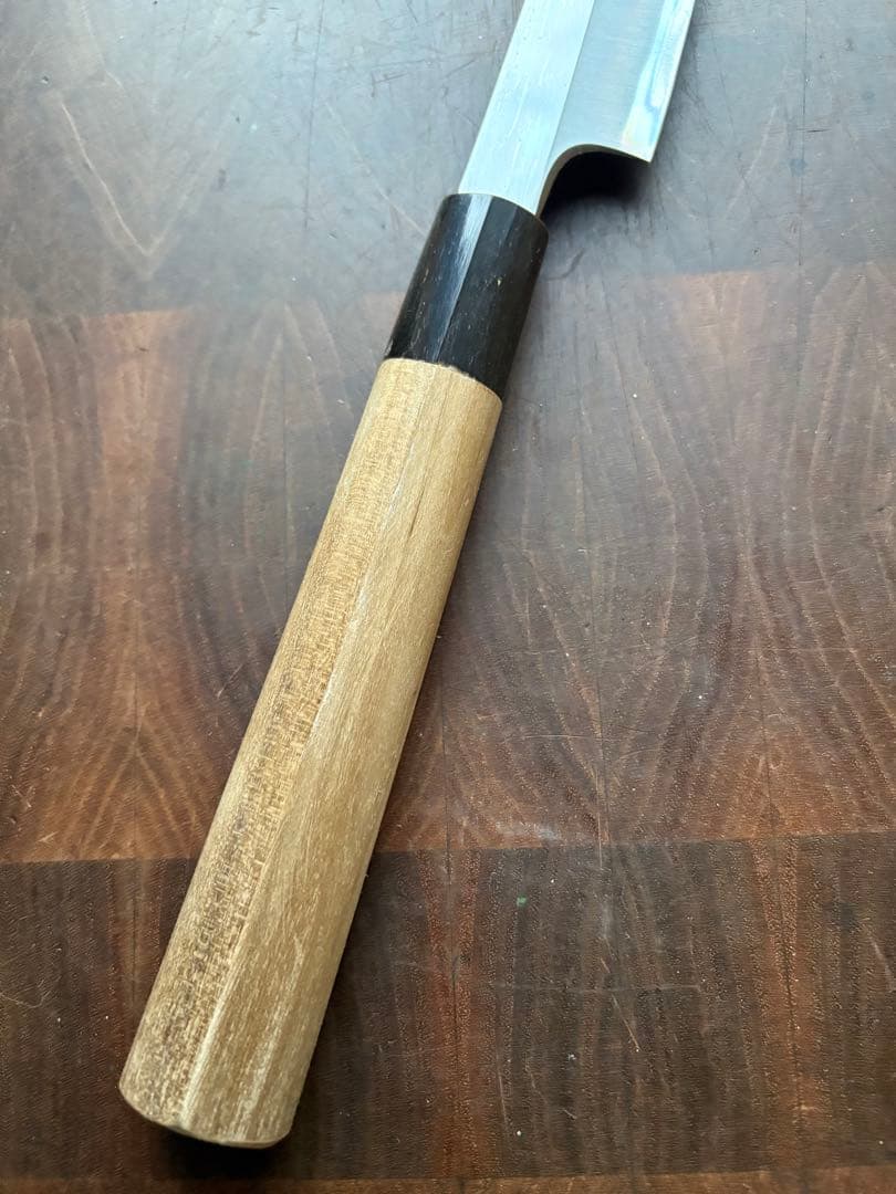 堺打刃物　霞　切付　柳刃9寸　270mm 包丁　白鋼　和包丁　水牛　朴木