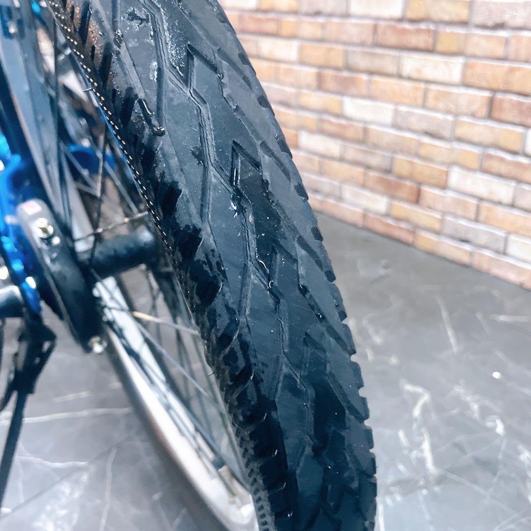 【21】子供用自転車 子供車 DRIDE ブルー 20インチ 外装変速付き