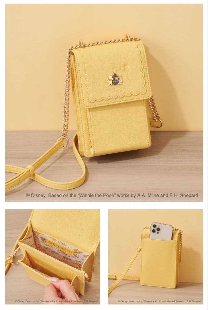 新品　SamanthaThavasa　くまのプーさん　スマホショルダー　バッグ