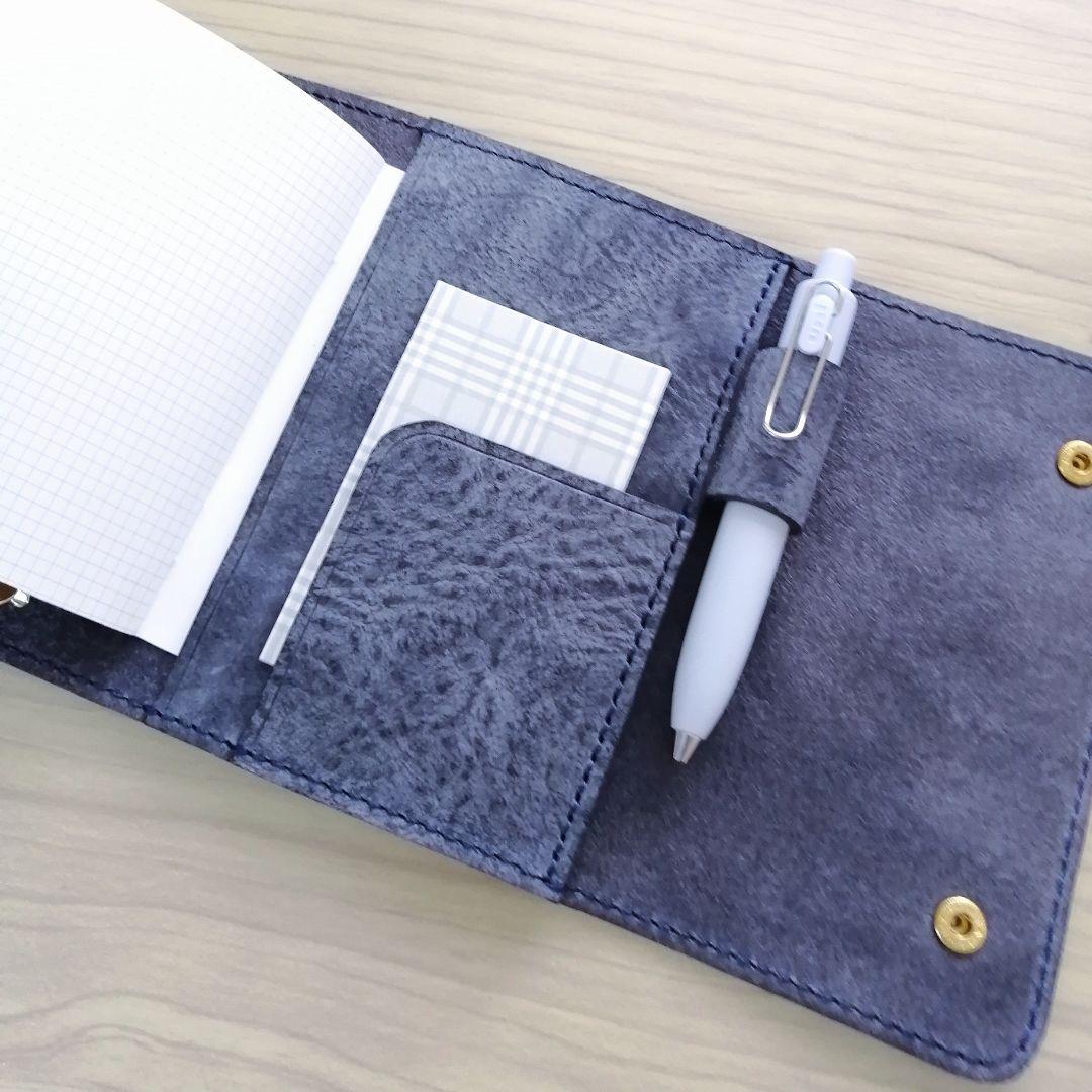 ミニ6 システム手帳 ダークグレー