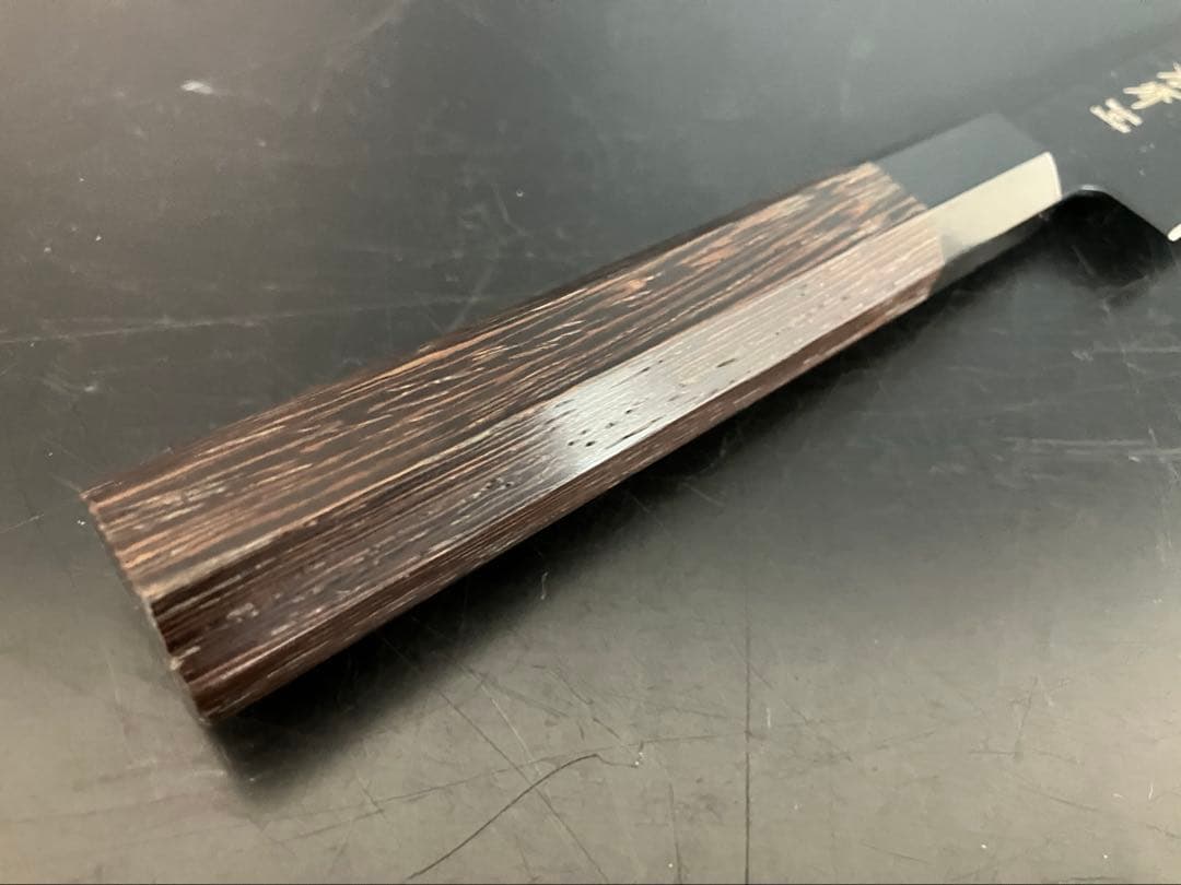 堺孝行 【黒影】 和ペテ　150mm VG10 槌目 フッ素加工 和包丁