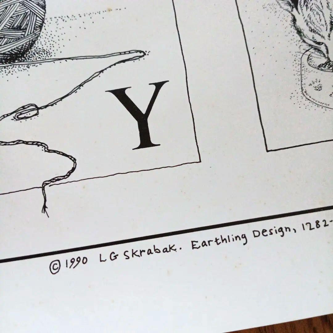 A Dog's /A Cat's イラスト大判ABCポスター 2枚/円筒容器