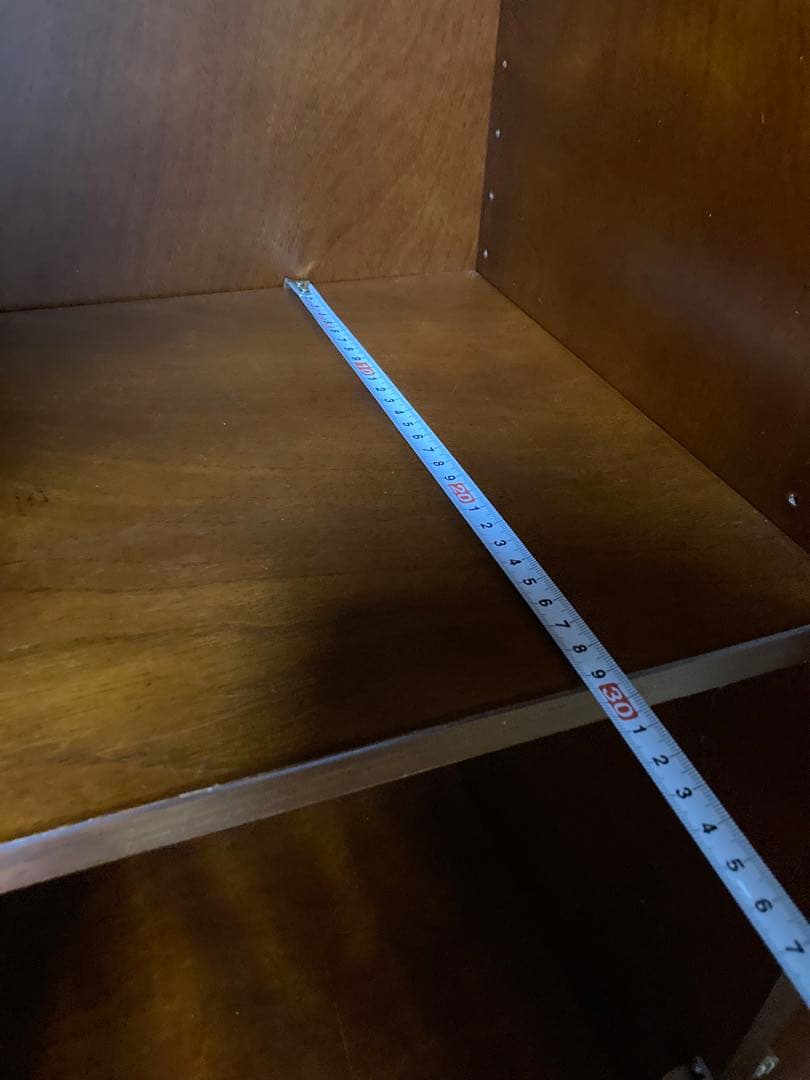 ダークブラウン木製キャビネット