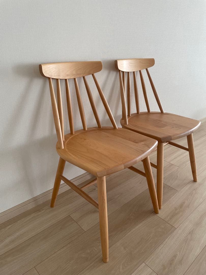 KEYUCA メイシリーズ ダイニングチェア ウィンザーチェア 1脚