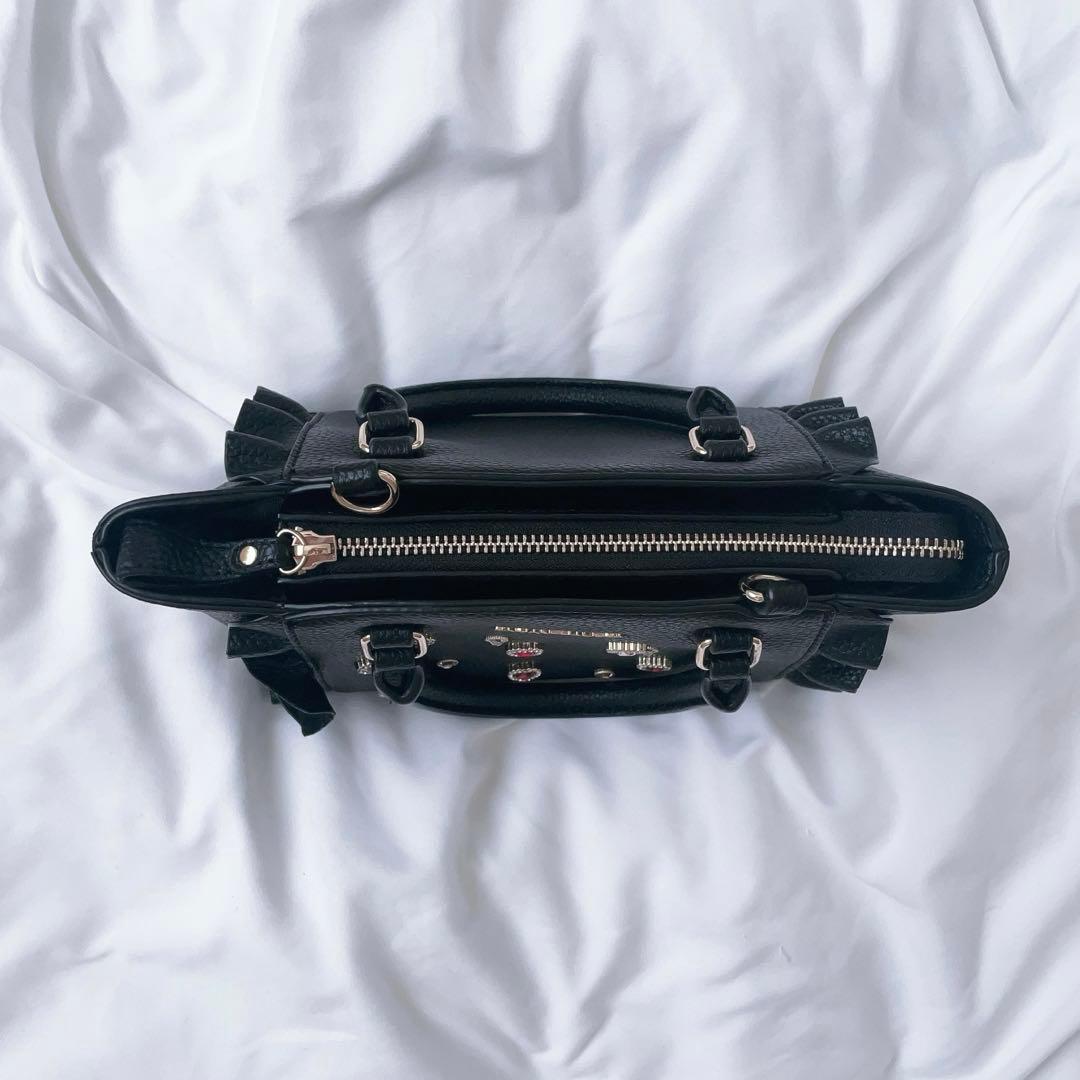 SAMANTHAVEGA♡ビジューフラッター ミニ ブラック