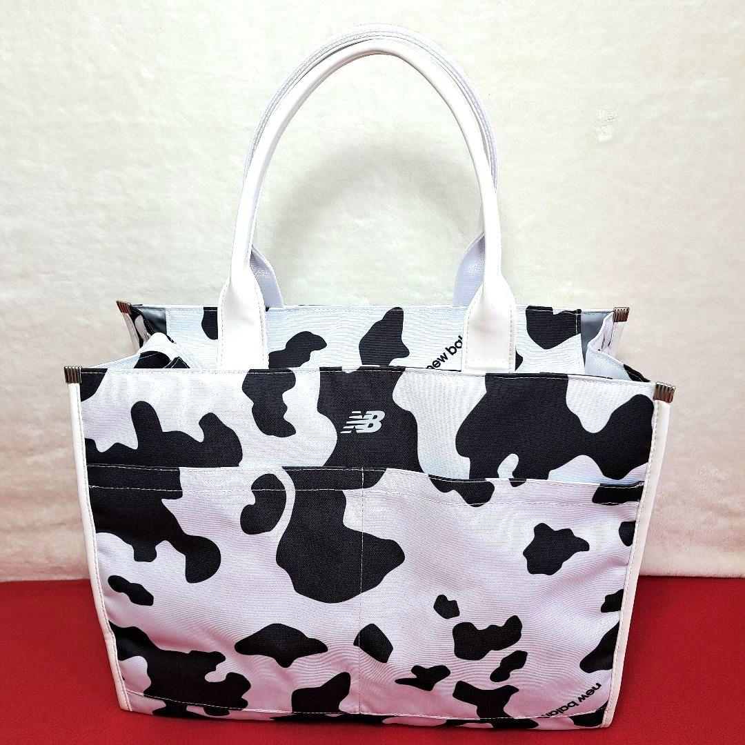 【美品】new balance golf トートバック ボストンテリア柄