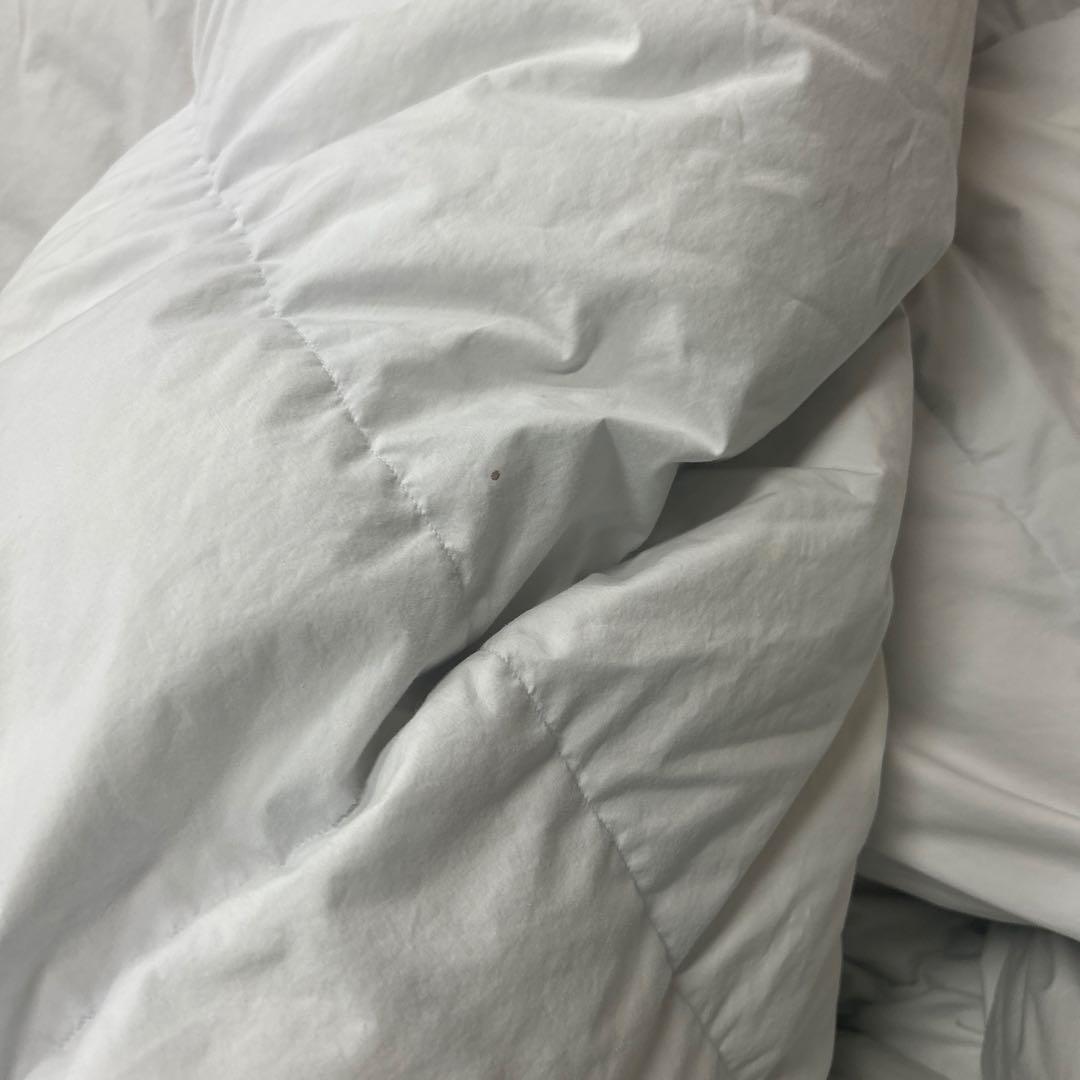 国産高級羽毛布団　シングルサイズ（無地）ダウン90%