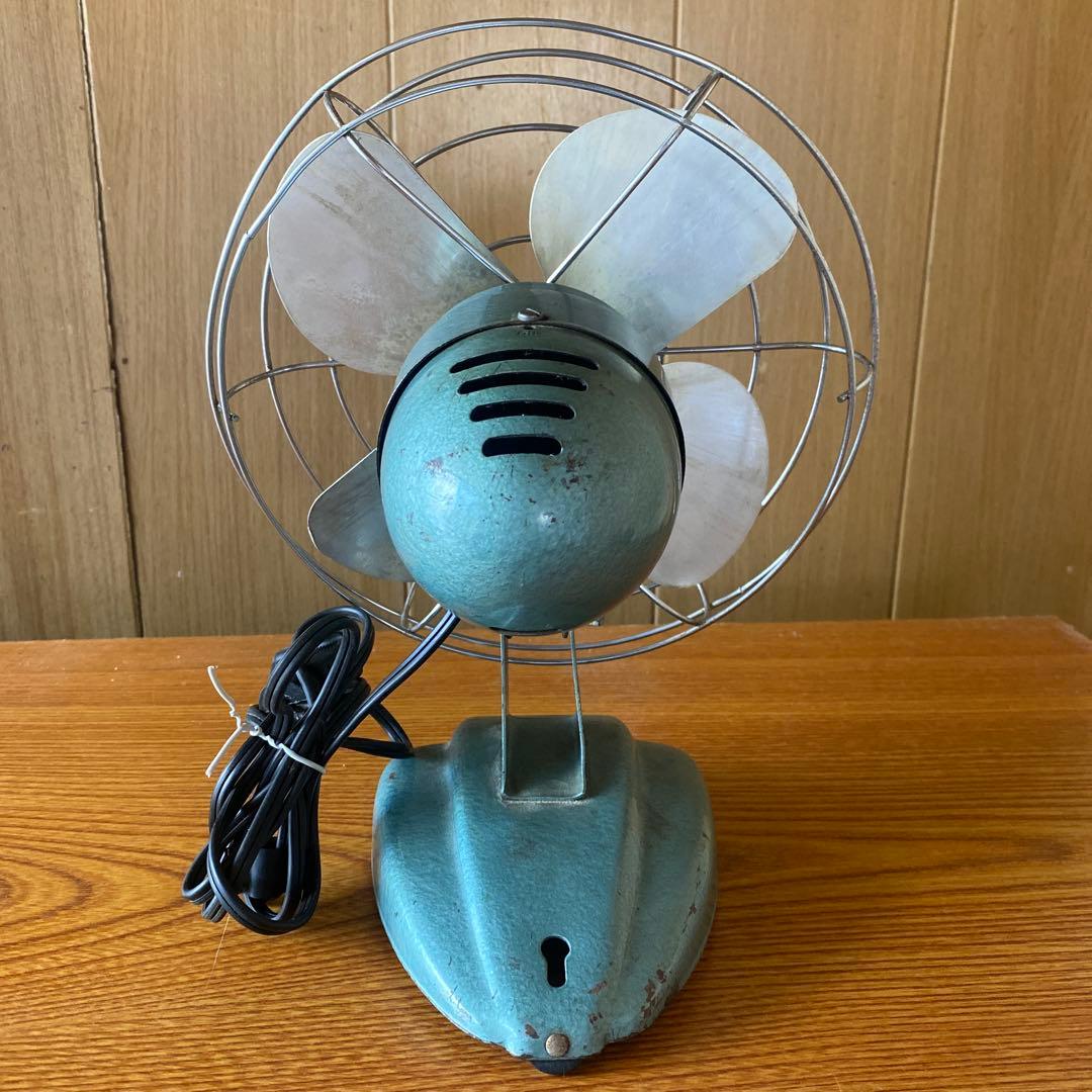 50年代、ZERO モデル 1250R 卓上扇風機 グリーン色アンティーク