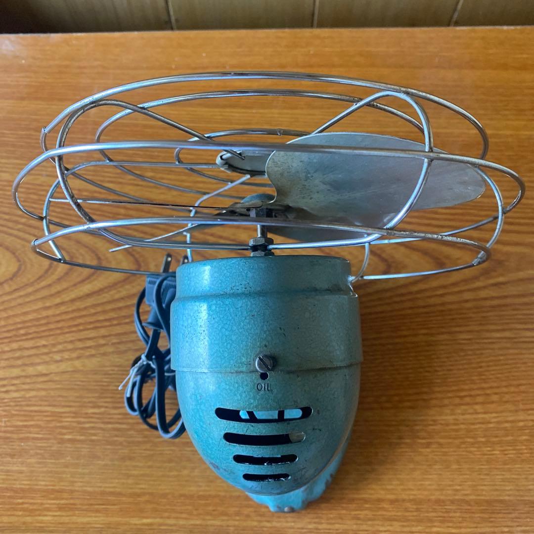 50年代、ZERO モデル 1250R 卓上扇風機 グリーン色アンティーク