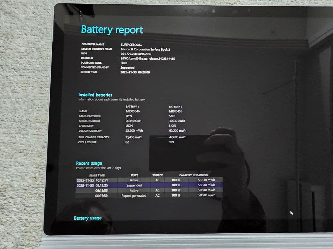 Surface Book 2 15インチ Intel i7 256GB 16GB