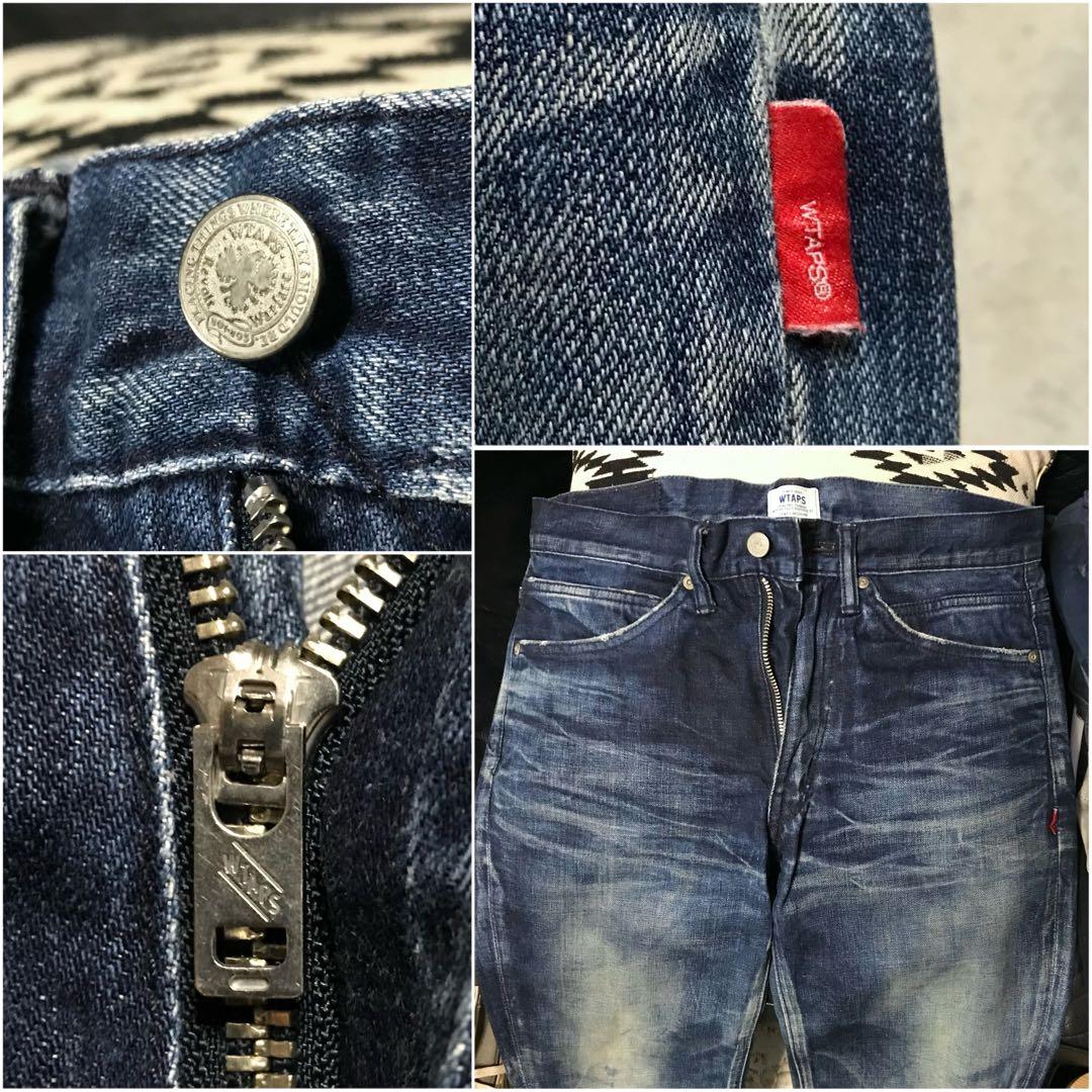 ［希少／完売モデル］M《★ WTAPS ★》美品 ヴィンテージフェード加工デニム