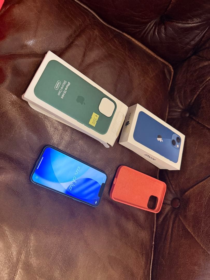 iPhone 13 mini ブルー 256GB 極美品 バッテリー容量100％