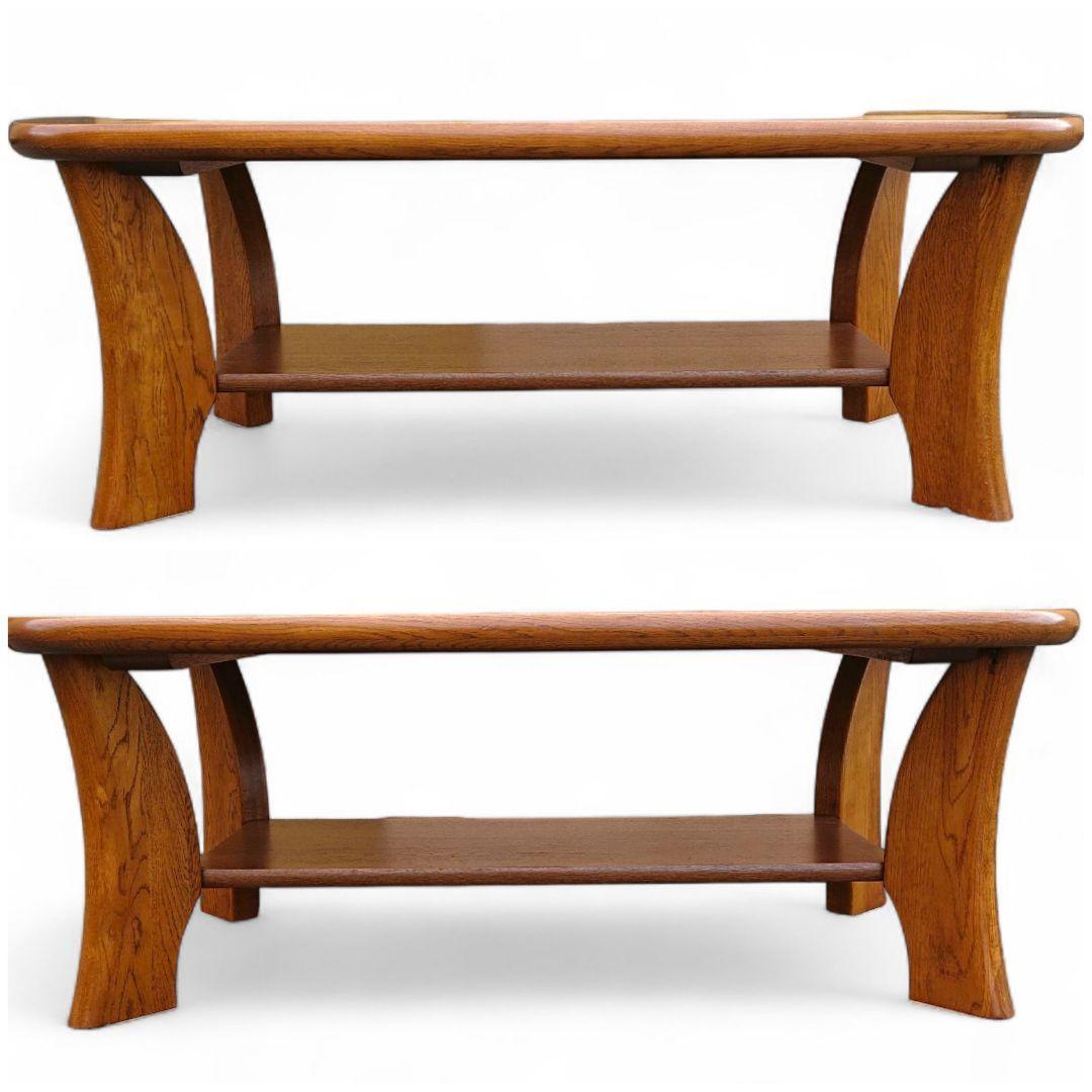 浜本工芸　ナラ無垢材 センターテーブル リビングテーブル W110cm