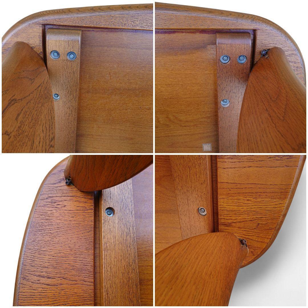 浜本工芸　ナラ無垢材 センターテーブル リビングテーブル W110cm