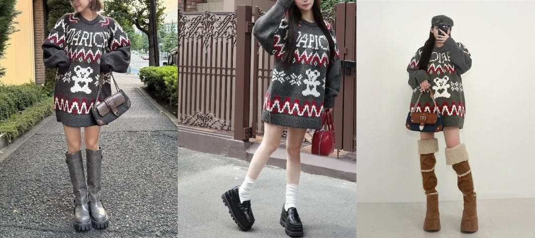 ダーリッチ darich ノルディックベアニットプルオーバー NVY ネイビー