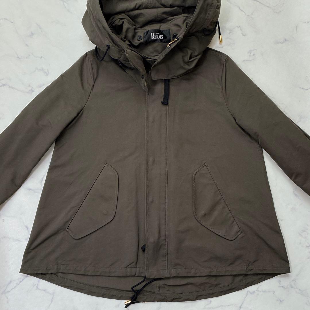 ち*お様 ザリラクス　ボアライナー付きショートモッズコート　マウンテンパーカー