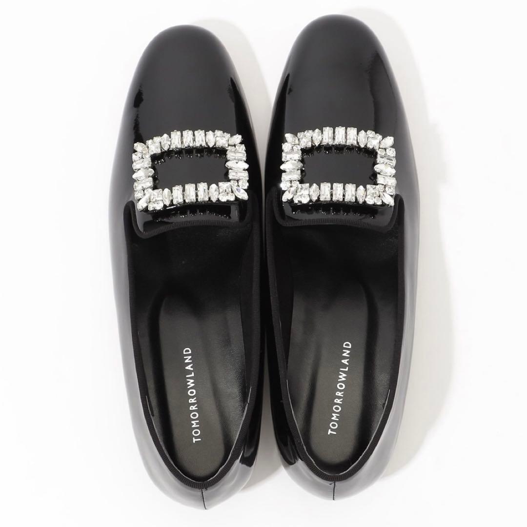 ピッピシックビジューオペラローファー　トゥモローランド パンプス　エナメル　37