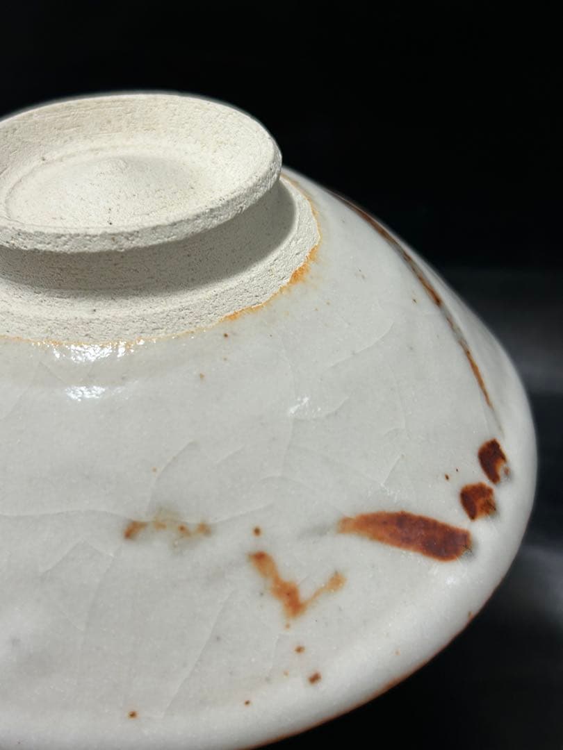 究極の古美術◾️蔵から美しい幻想的な夕陽の陰陽の富士山の抹茶茶碗が出てか来ました。