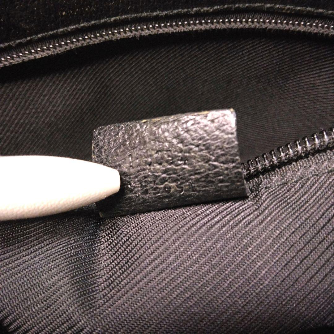 GUCCI グッチ　ショルダーバッグ　GGキャンバス　レザー　204991