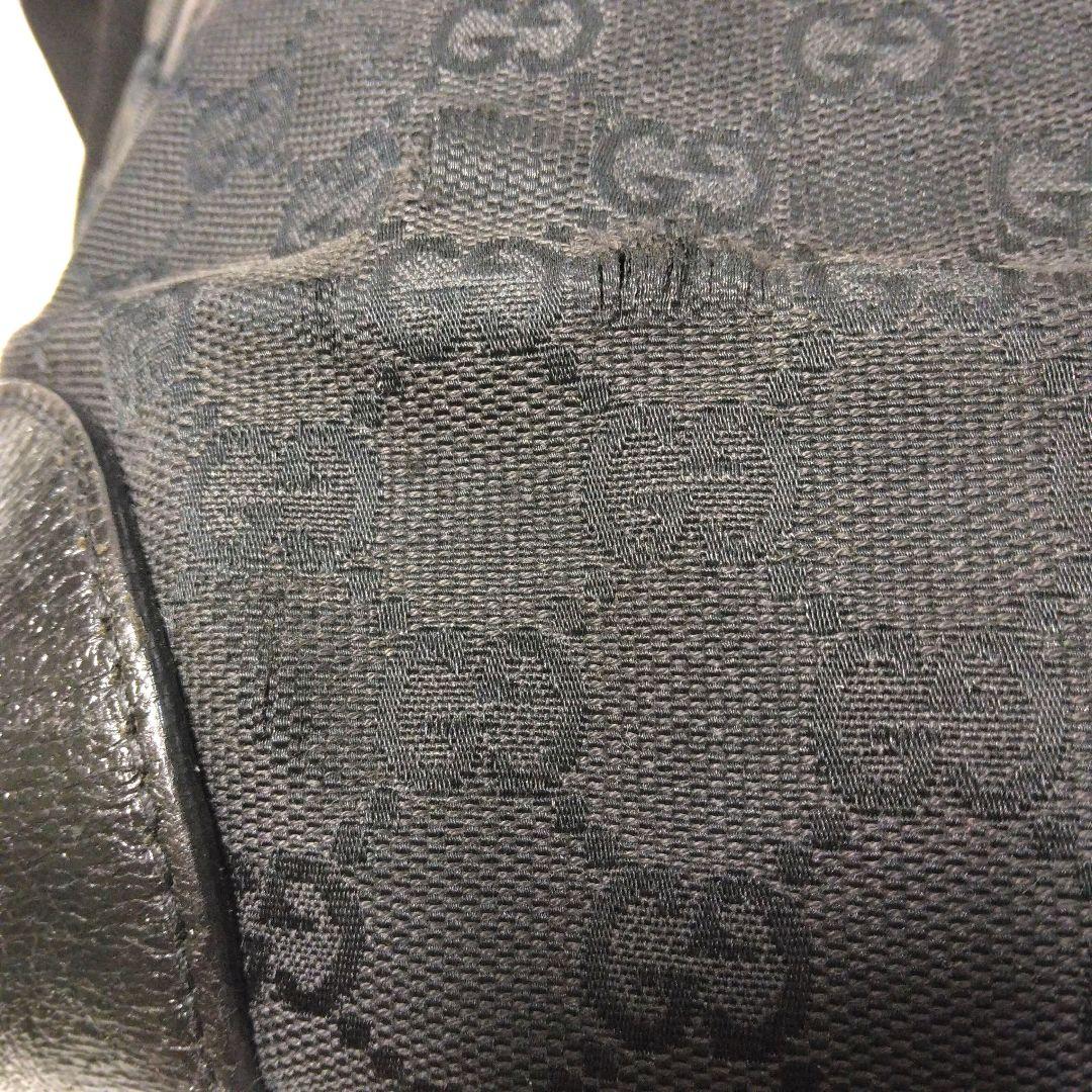 GUCCI グッチ　ショルダーバッグ　GGキャンバス　レザー　204991