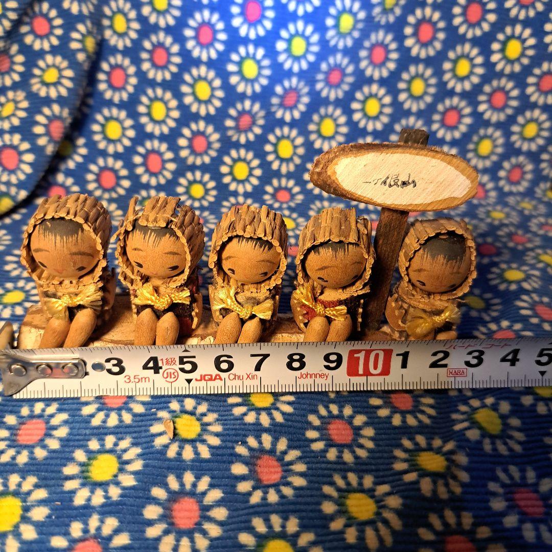 レトロ人形 木製人形セット 陶器 昭和レトロ