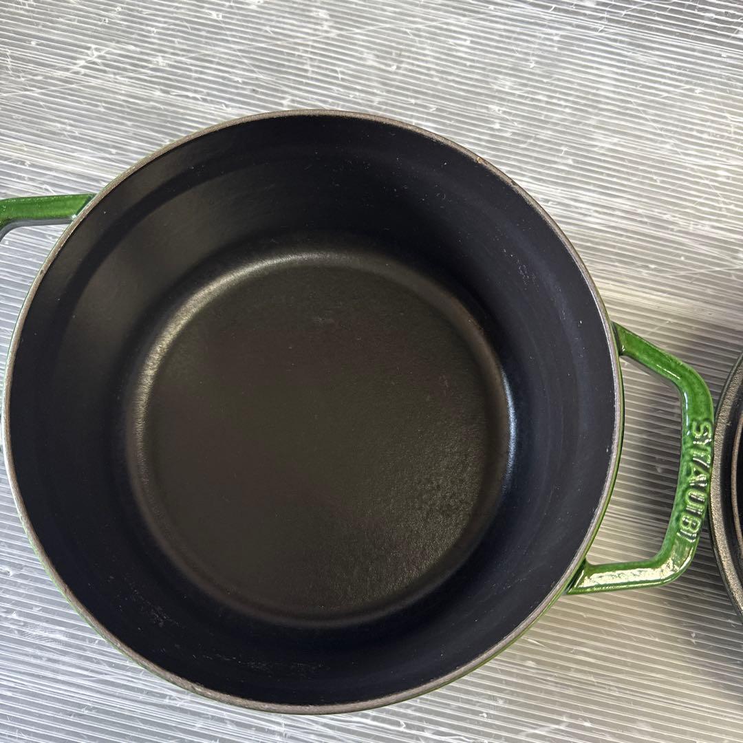 STAUB LA COCOTTE 赤 鍋 22cm 現状品