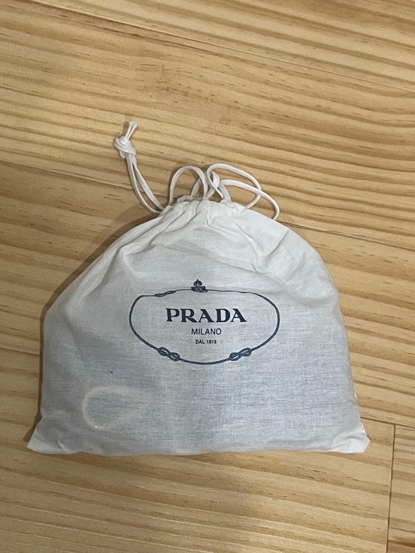 PRADA ラタン かごバッグ ベージュ/ブラック