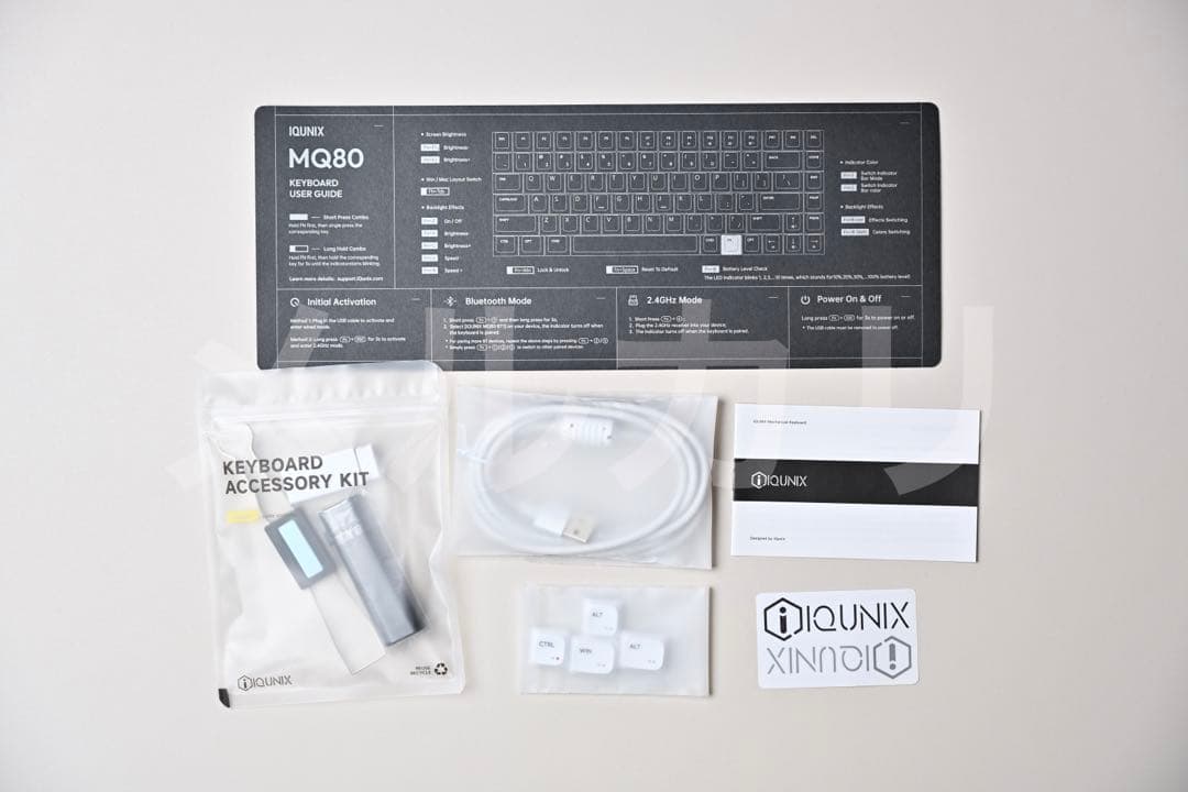 IQUNIX MQ80 ロープロファイル メカニカルキーボード