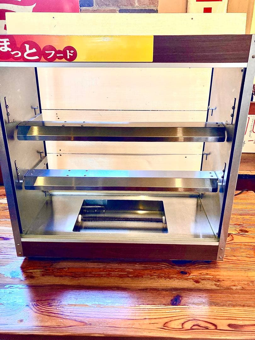 ガラス製ホットショーケース 中型 3段