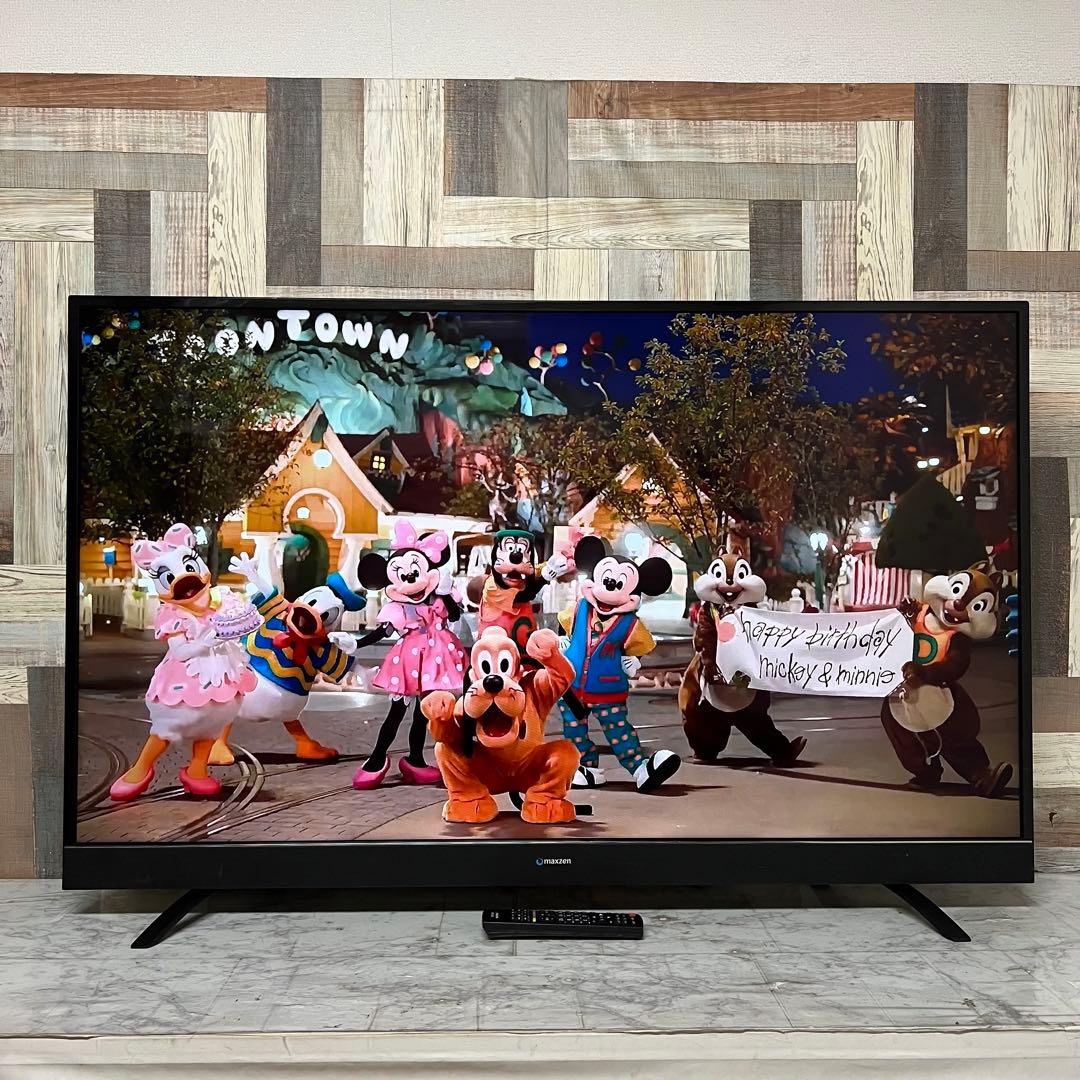 即日受渡❣️全国送料込MAXZEN55型4K液晶テレビゲームモード外付HDD対応