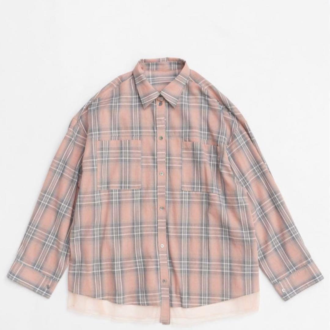 新品　メゾンスペシャル リバーシブルボイルシャツ　ピンク