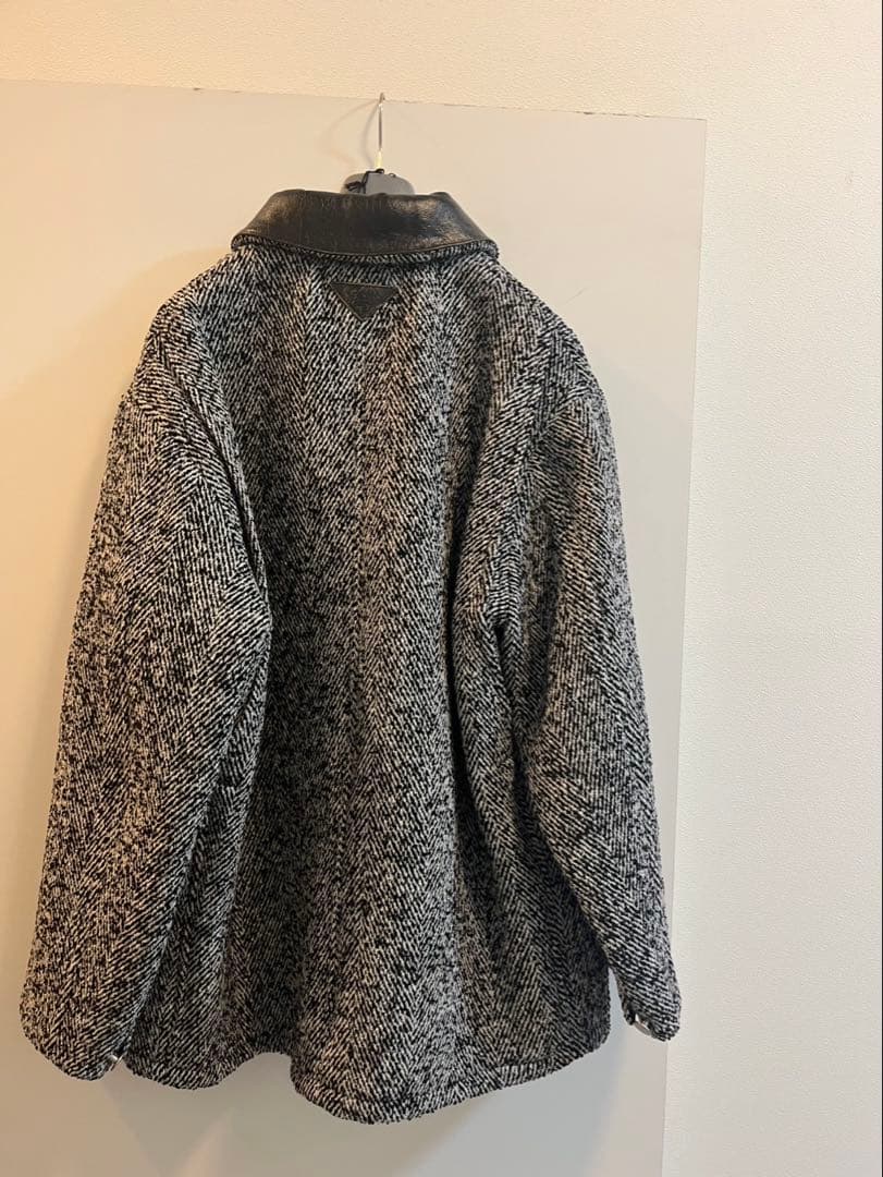 プラダ PRADA 24AW ウールブレンド ジャケット コート グレー