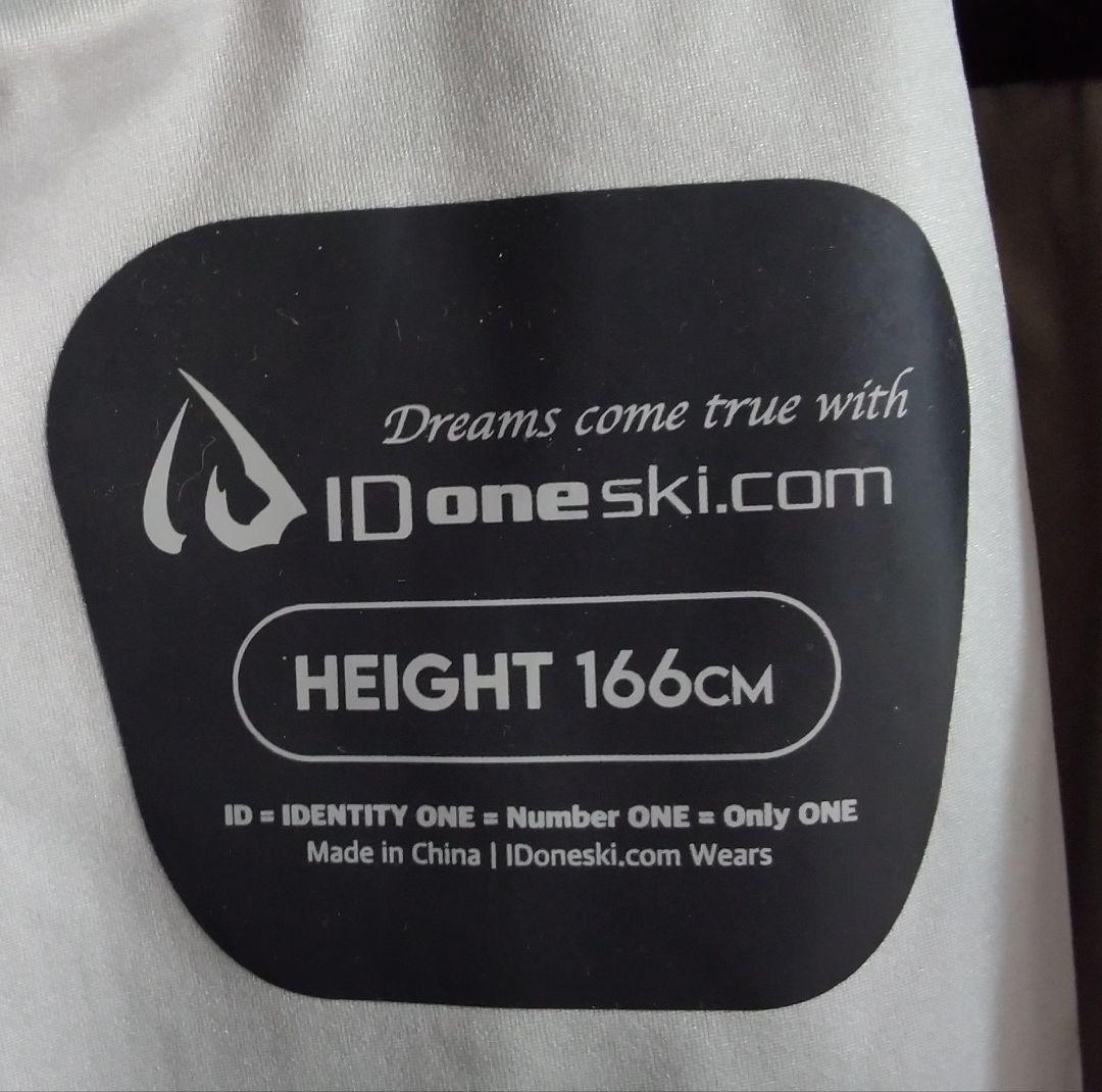 IDone アイディワン　 スキーモーグル パンツ 　ホワイト／ブラック１６６