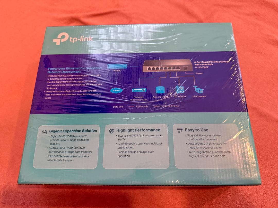 TP-Link 8ポートスイッチ TL-SG1008P
