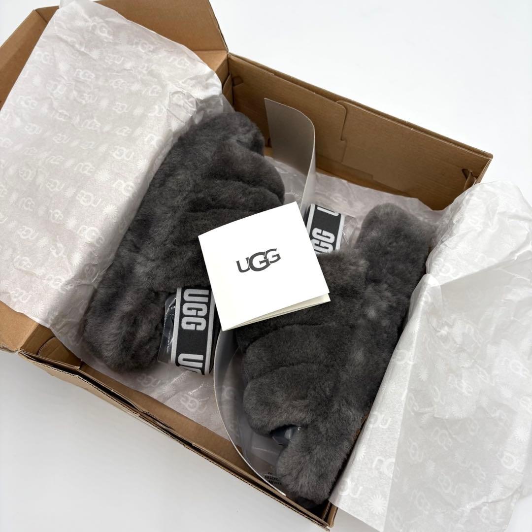 新品未使用✨️UGG アグ モコモコ サンダル チャコール 22cm レディース