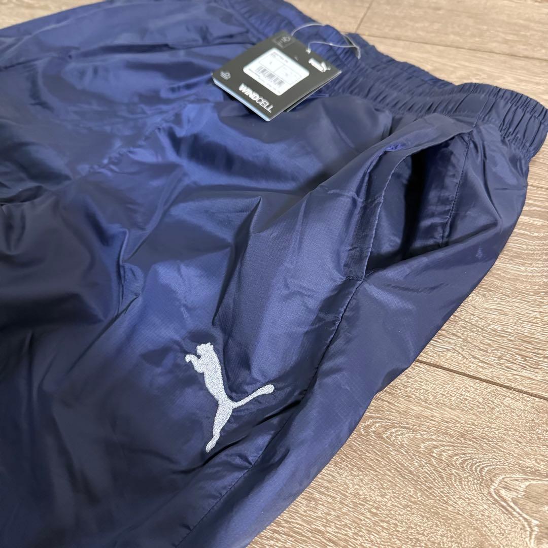 新品特価 PUMA サッカーウェア 裏起毛 ピステ・ウィンドブレーカー 上下 L