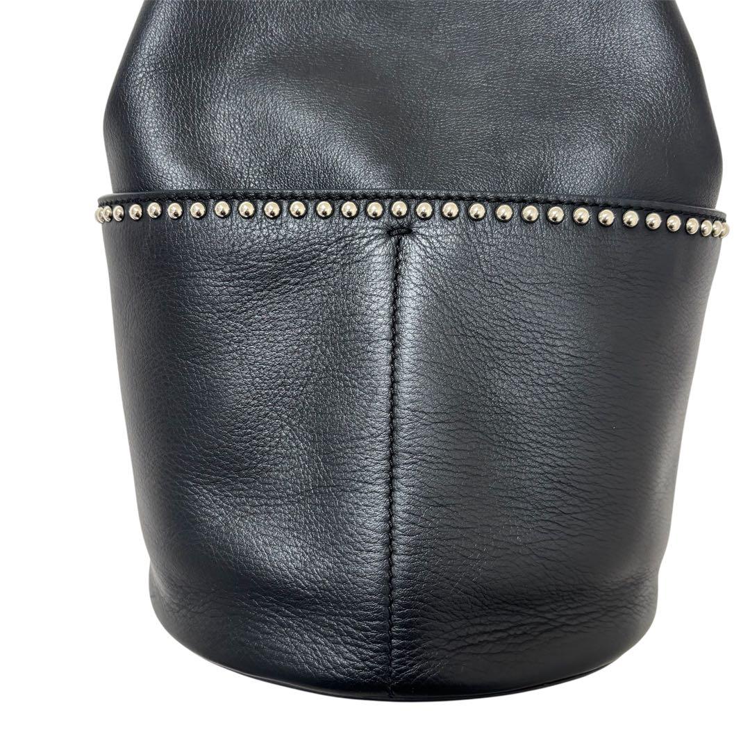 J&M DAVIDSON ミニデイジー スタッズ ショルダーバッグ ブラック