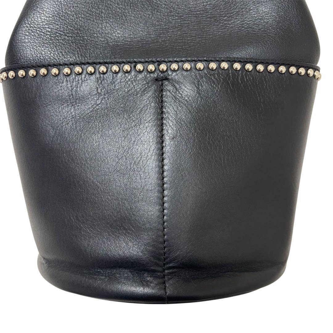 J&M DAVIDSON ミニデイジー スタッズ ショルダーバッグ ブラック