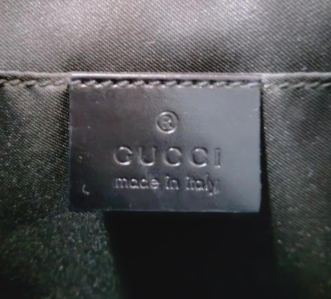 GUCCI スエード GG ショルダーバッグ 黒