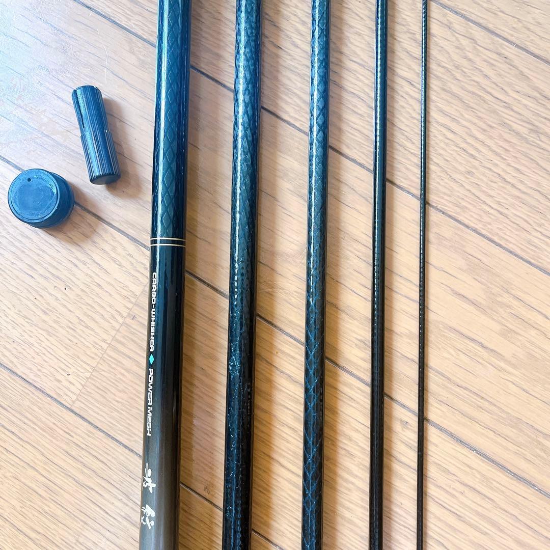 超希少　美品　ダイワ カーボウィスカー パワーメッシュ 波紋 中硬 18