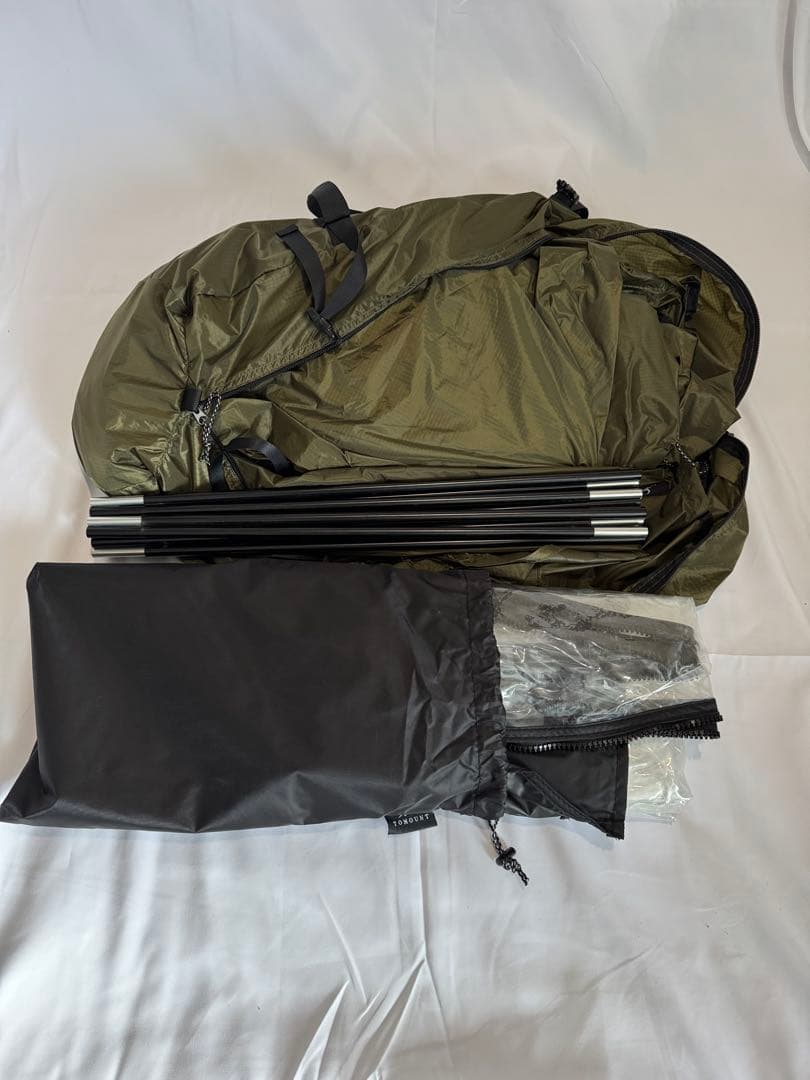 シェルターG ミニマルワークス オリーブ TPU,メッシュドア2枚付き