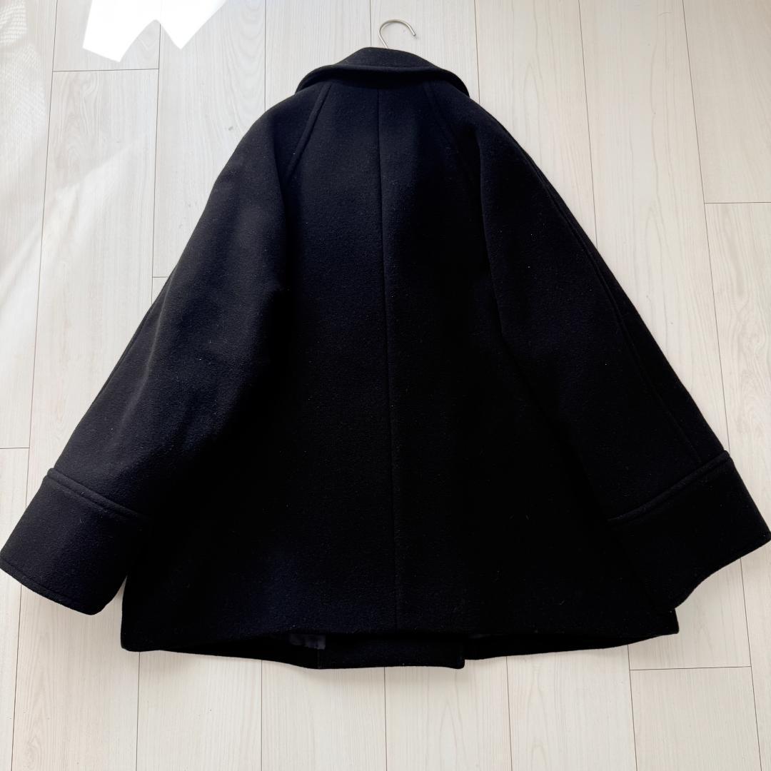 美品・完売品✨スピックアンドスパン　W/Nyモッサステンカラーショートコート