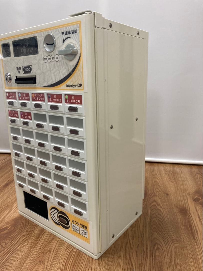 美品　自動小型券売機　VMT-120 マミヤオーピー　両替機　新500円対応