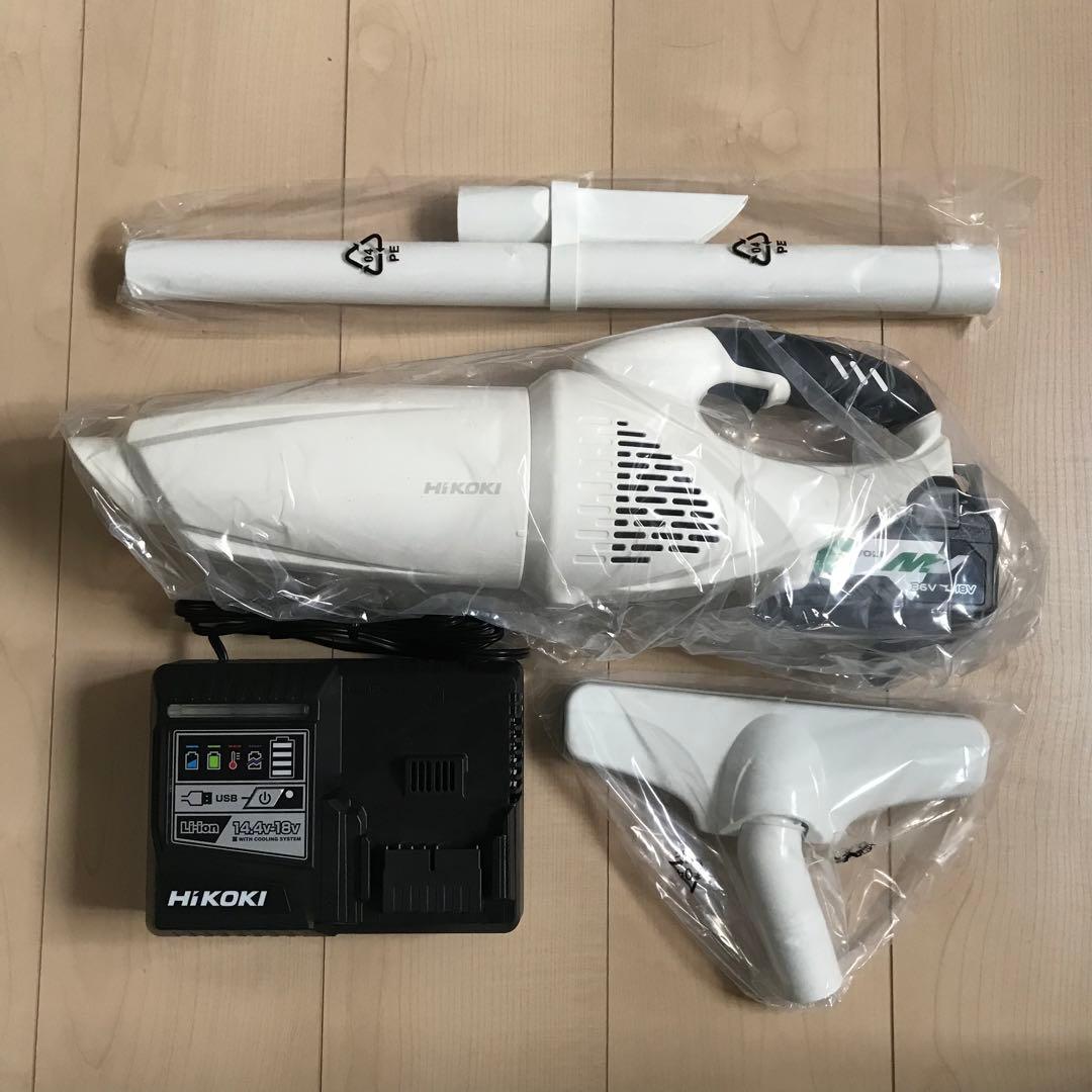 ハイコーキ　充電式掃除機。