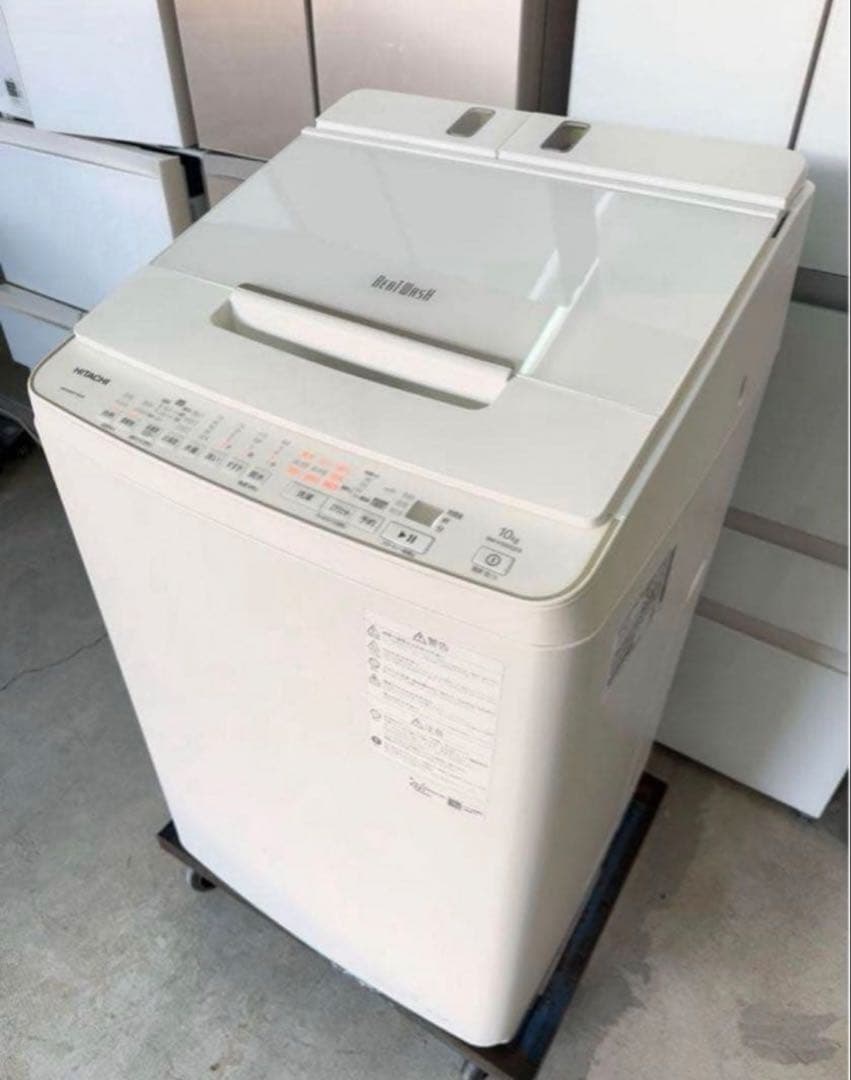 【高年式】 2021年式 10kg HITACHI 洗濯機 BW-X100GE9
