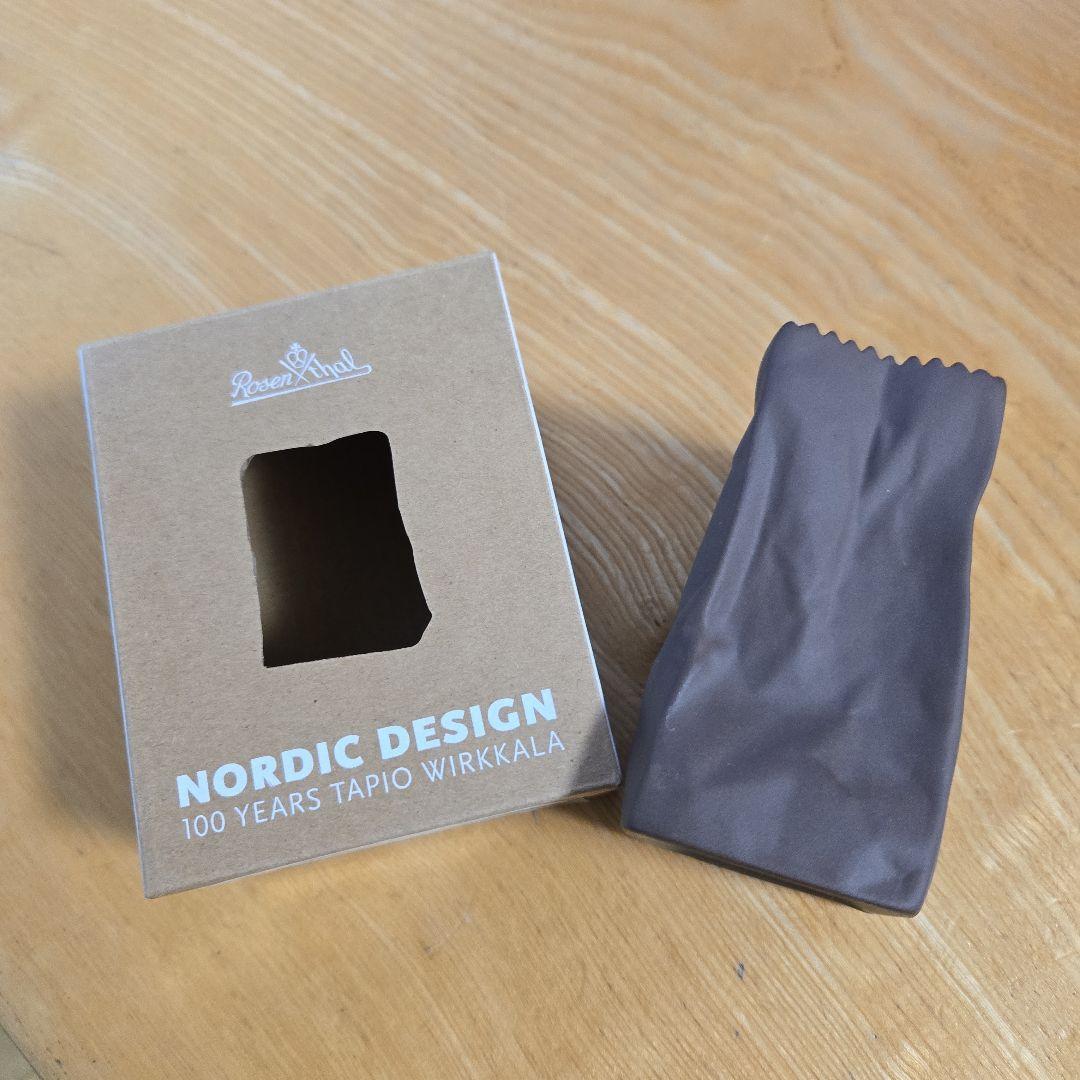 レア‼【未使用】 ローゼンタール(PAPER BAG VASE) フラワーベース