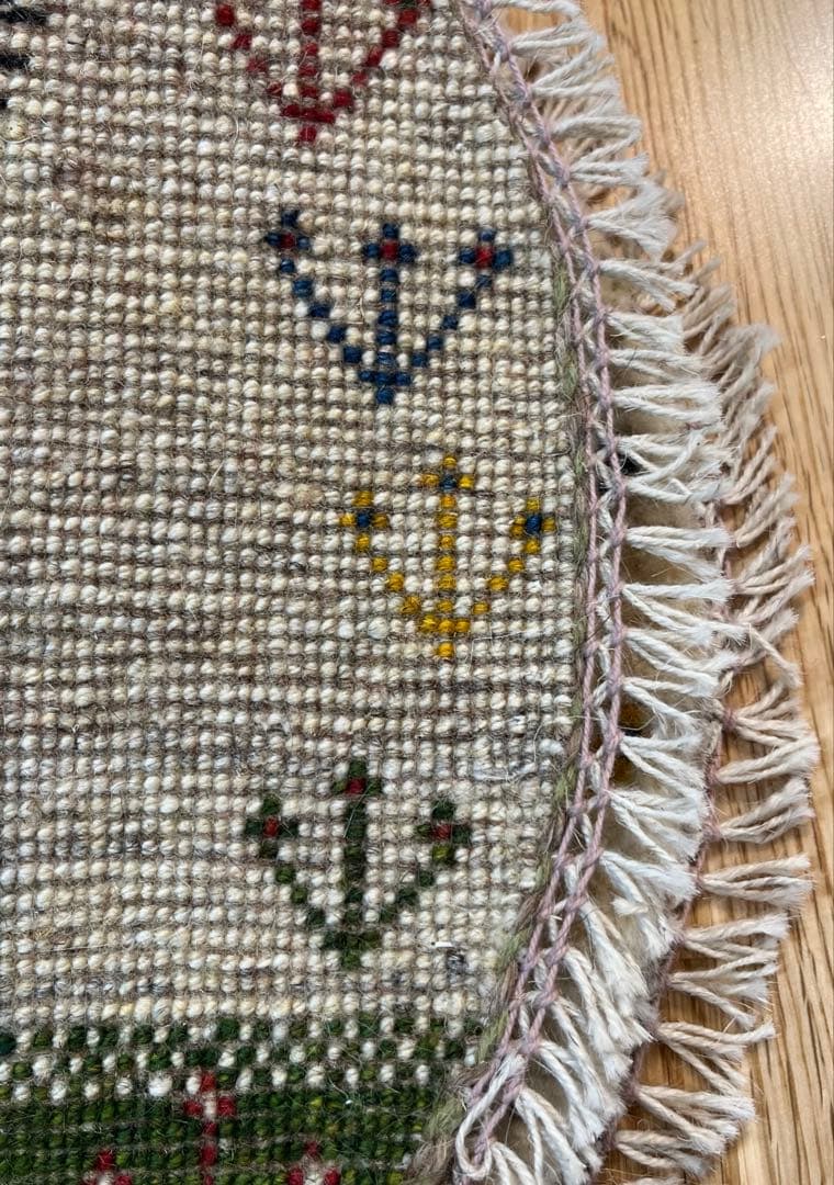 【キャンペーン】ペルシャ　アマレバフト　円形　40×39　孔雀　生命の木